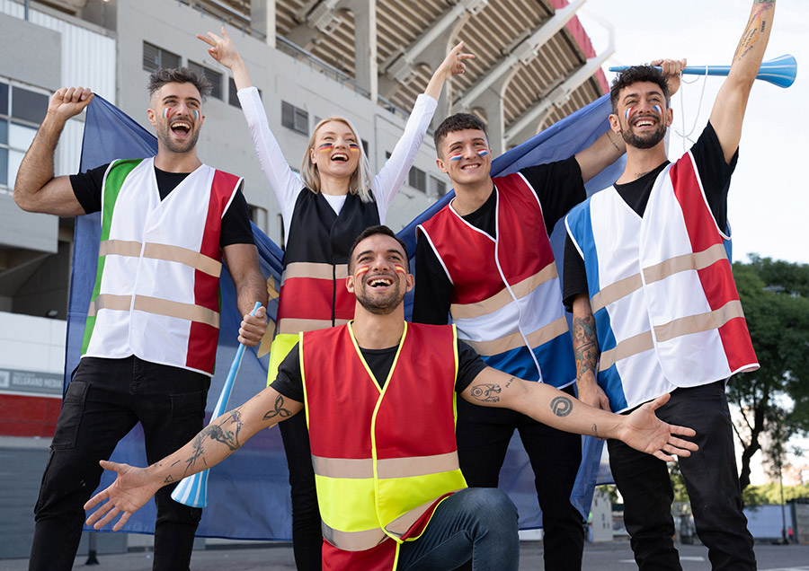 Korntex® Nationen Weste "Pride" - Regenbogen - 4XL/5XL Korntex® Nationen Weste "Pride" - Regenbogen - 4XL/5XL