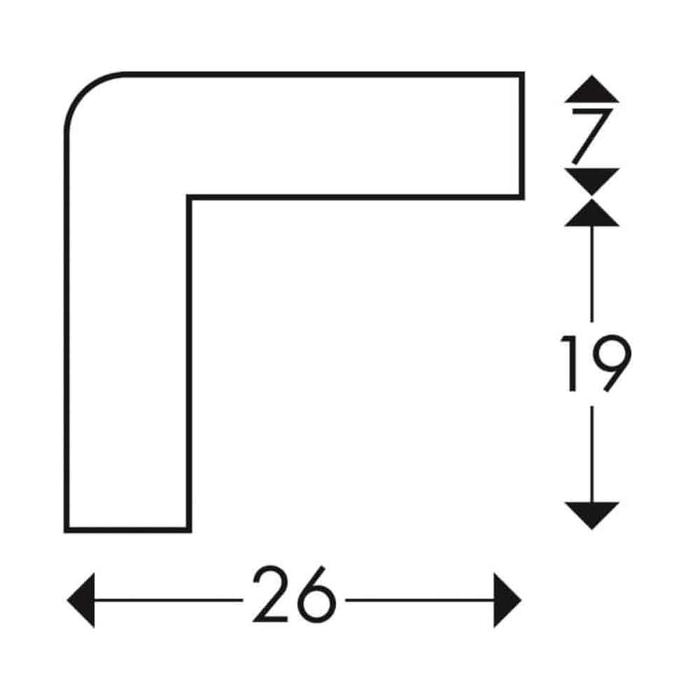 Knuffi Wallprotection Kit Typ E - zum Verschrauben - Länge 1,0 Meter und 2 Farben