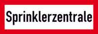 Feuerwehrzeichen Sprinklerzentrale