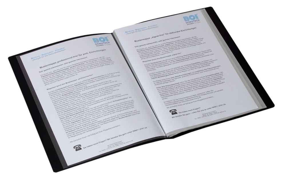 Sichtbuch und Präsentationsmappe - verschiedene Rückenbreiten Sichtbuch und Präsentationsmappe - verschiedene Rückenbreiten