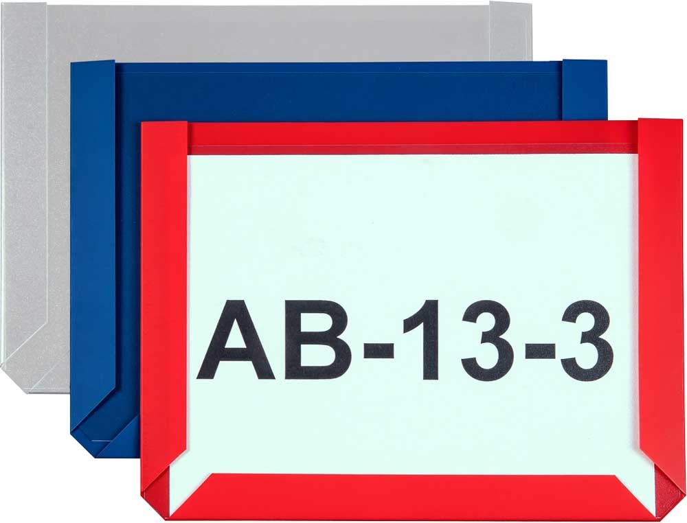 Magnet-Sichttasche - DIN A6 Hochformat - in 3 Farben