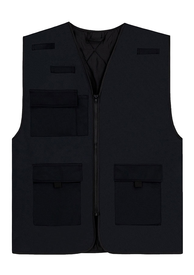Korntex® Gefütterte Arbeitsweste „Kiel“ - Schwarz - 7XL Korntex® Gefütterte Arbeitsweste „Kiel“ - Schwarz - 7XL