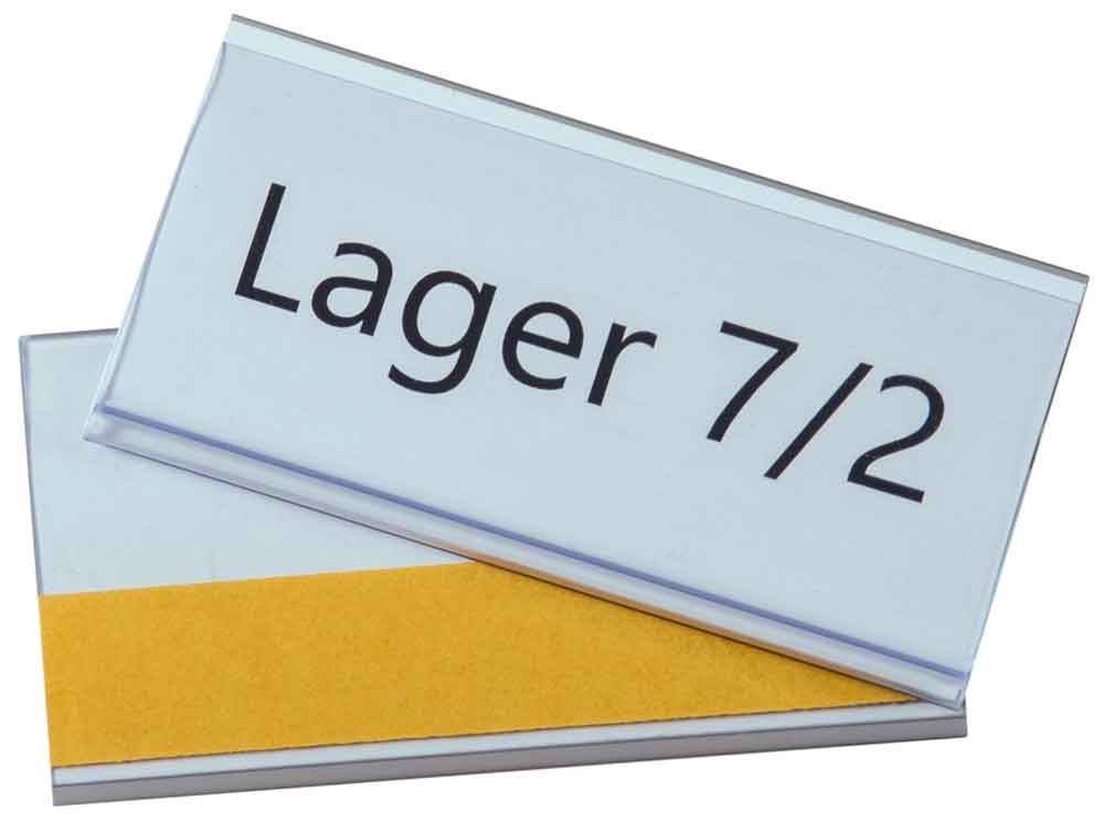 Etikettenhalter selbstklebend - viele Standard-Formate