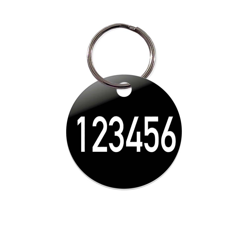 Zahlenmarken - Kunststoff - 4-6 stellig nummeriert - mit Schlüsselring