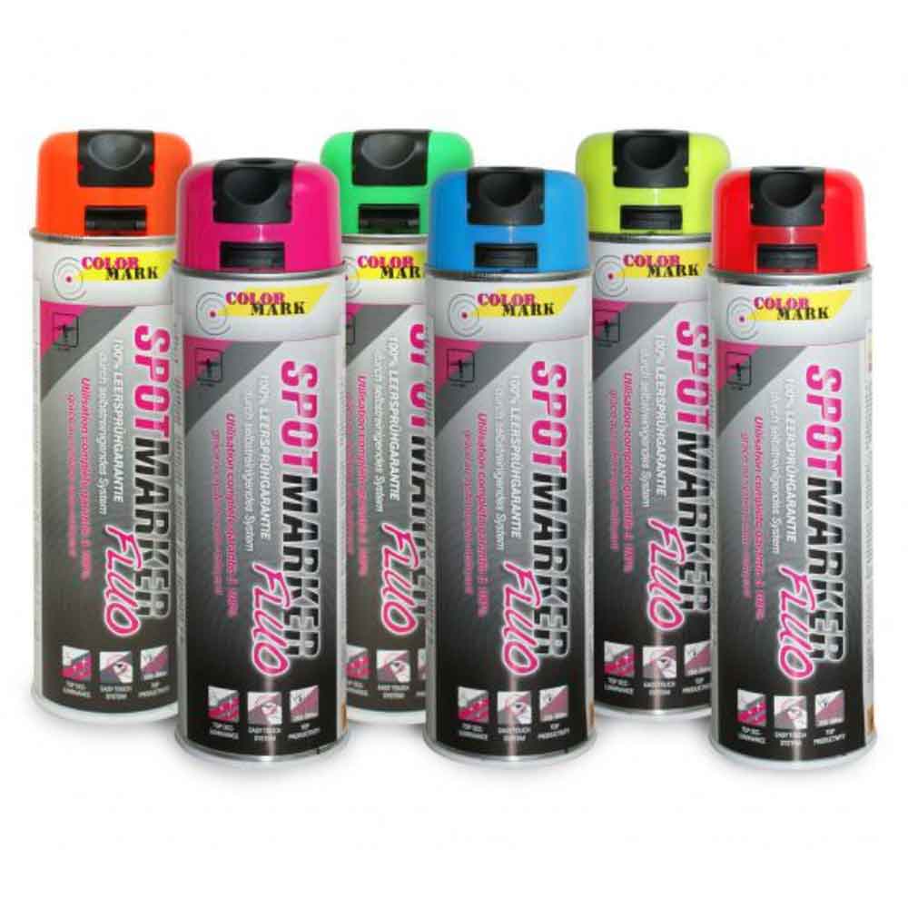 Markierungsfarbe Fluo für die professionelle präzise Wand- und Bodenmarkierung