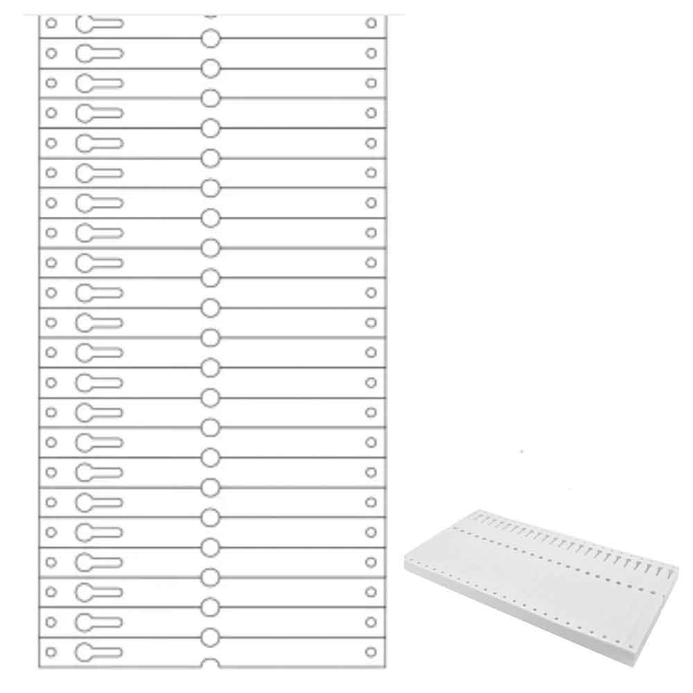 Tyvek®-Schlaufen-Etiketten - Format 140 x 13 mm - 7 Farben