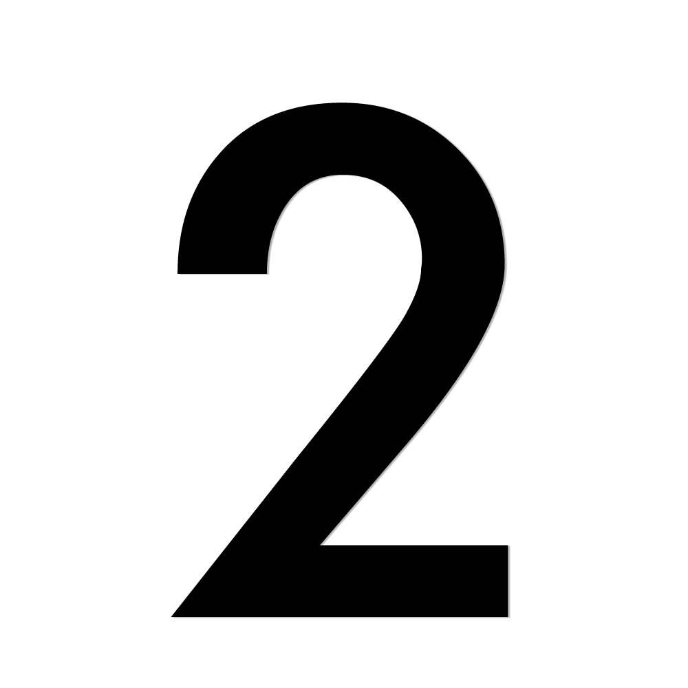 Zahlen 0-9 plus Sonderzeichen aus Acrylglas - Höhe 8,0 - 30,0 cm - 3 Farben