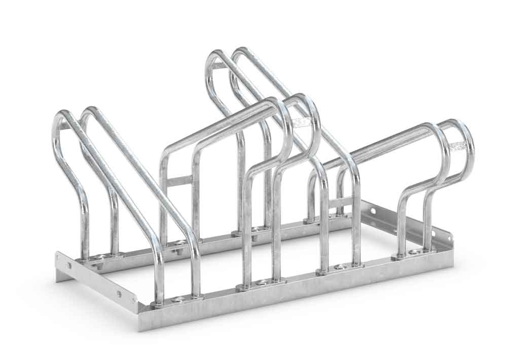 Fahrrad-Anlehnparker 2000 BF - Radabstand 390 mm - zweiseitig - 6 verschiedene Breiten Fahrrad-Anlehnparker 2000 BF - Radabstand 390 mm - zweiseitig - 6 verschiedene Breiten