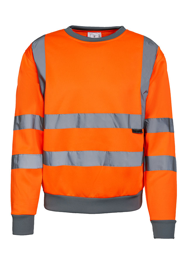 Korntex® Hi-Vis Sweatshirt „Limerick“ - Signal-Orange - 3XL