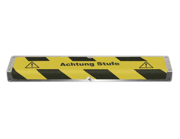 Antirutsch-Treppenkantenprofil - mit Warnzeichen - mit und ohne Text - 3 Ausführungen