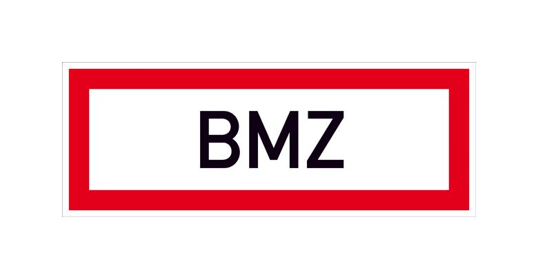 Hinweisschild für die Feuerwehr - BMZ