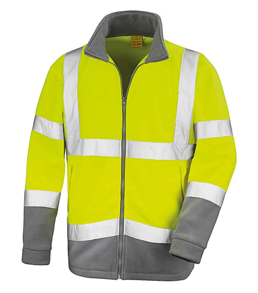 60-50-410-0-00-03-059-microfleece-jacke-gelb-vorne-96dcb7 Sicherheitsjacke - Reflektierend - 2 Farben