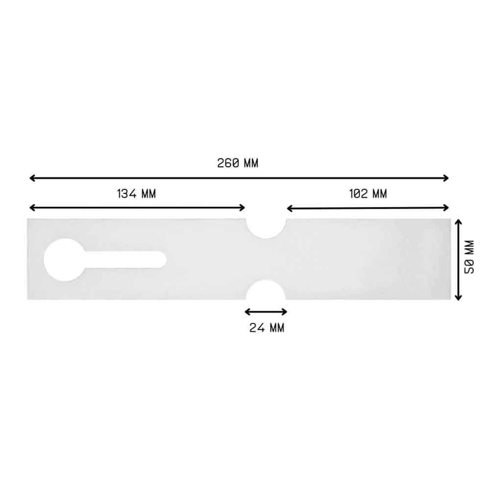 Schlaufenetiketten für E2-Kisten - 260 x 50 mm - für Thermotransferdrucker