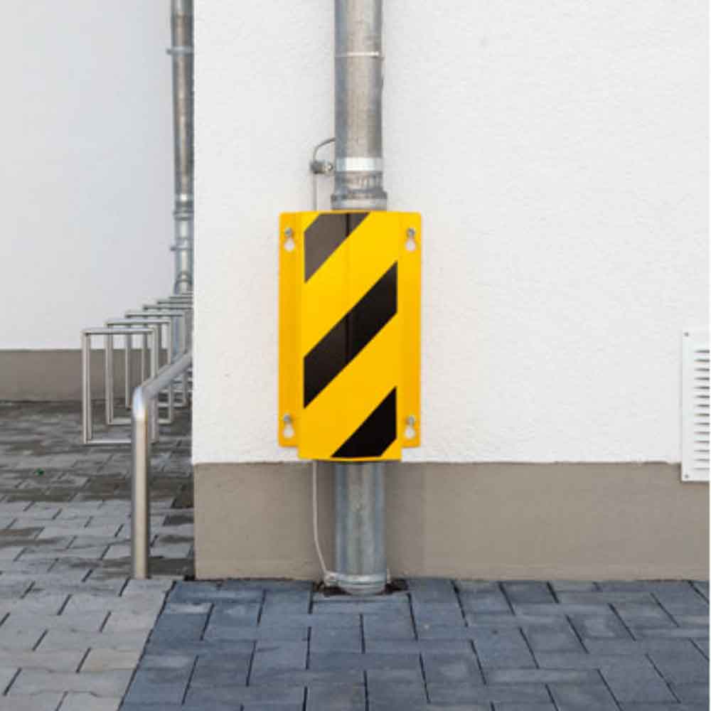 Rohrschutz U-Profil 300 - für Innen- und Außenbereich - Höhe 50 cm - Gelb/Schwarz Rohrschutz U-Profil 300 - für Innen- und Außenbereich - Höhe 50 cm - Gelb/Schwarz