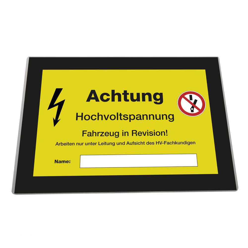 Hinweiskarte für Elektrofahrzeuge - zur Kennzeichnung