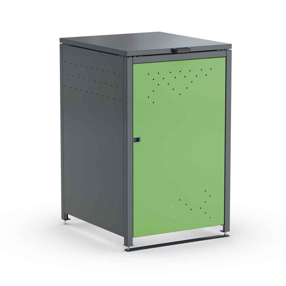 Mülltonnenbox BinStore 1 - Stahlblechkonstruktion - RAL-Farbe nach Wahl Mülltonnenbox BinStore 1 - Stahlblechkonstruktion - RAL-Farbe nach Wahl