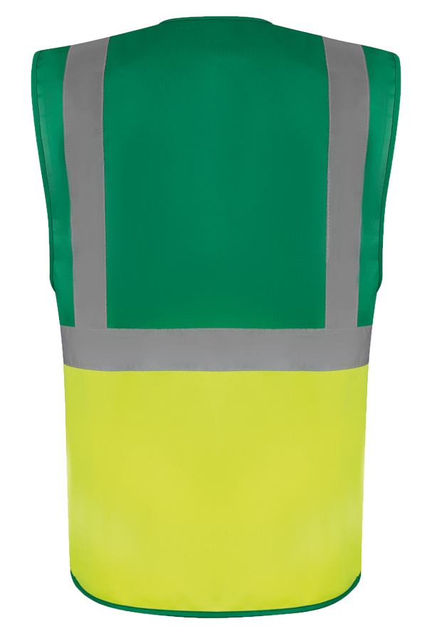 Korntex® Comfort Warnweste „Hamburg“ - Multifunktional - Weiß - M