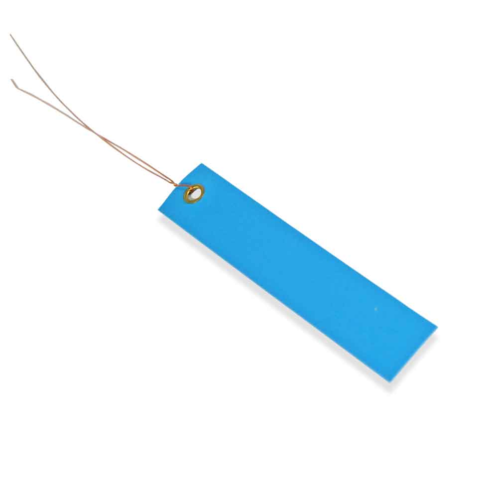 PVC-Hänge-Etiketten - mit Draht - Format 100 x 18 mm - 8 verschiedene Farben