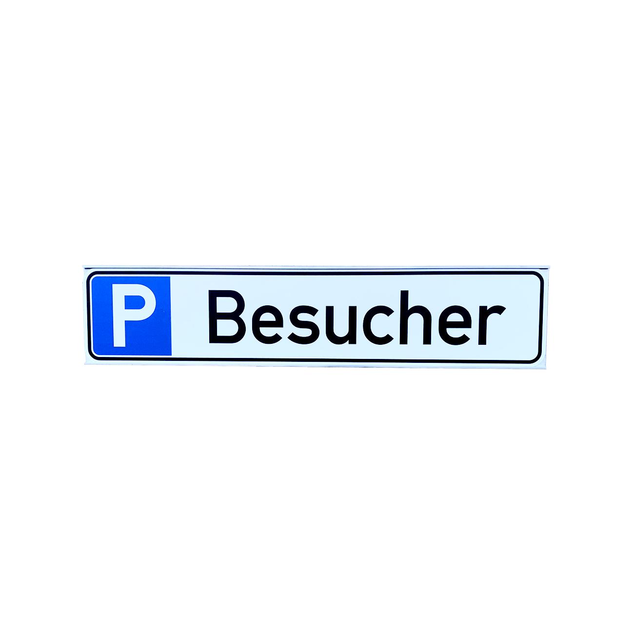 Schilderträger - für Schilder 52,0 x 11,5 cm - zur Parkplatzreservierung - Wandmontage