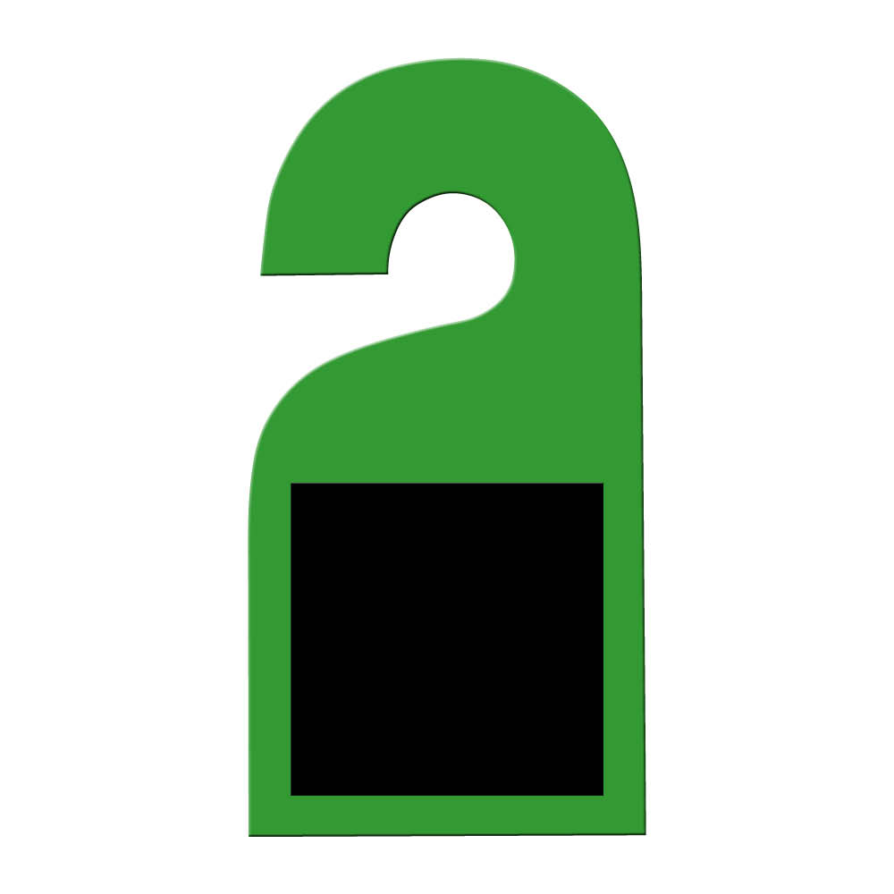 Leitzahlhänger - Modell 1 - Sign 1 - einseitig beschriftet - mit Kreide- oder Whiteboardfolie - 8 Farben