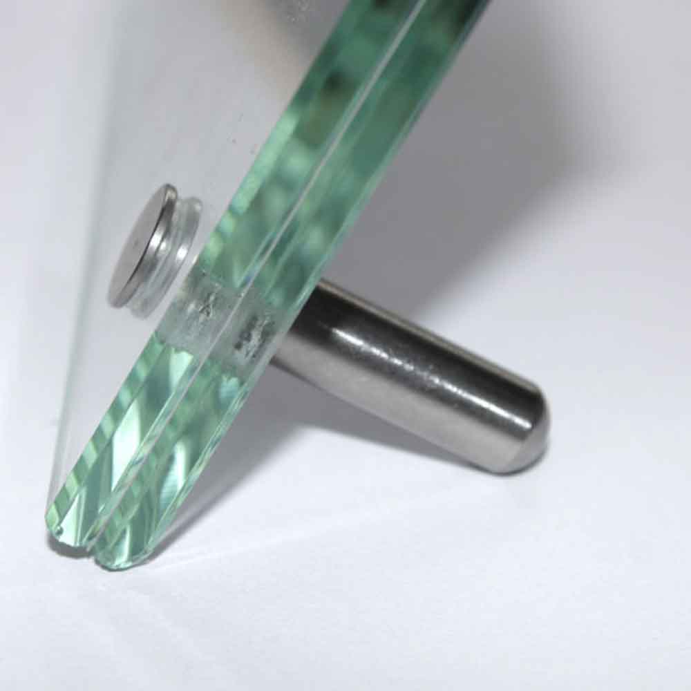 Edelstahlhalterung für Tischaufsteller CRISTALLO - für 8 mm Materialstärke Edelstahlhalterung für Tischaufsteller CRISTALLO - für 8 mm Materialstärke