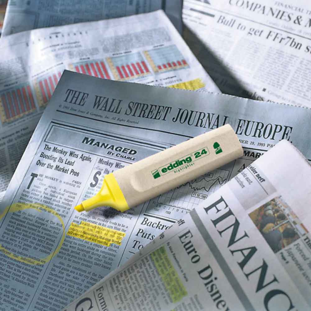 Edding 24 EcoLine Textmarker - Set in 4 Farben Edding 24 EcoLine Textmarker - Set in 4 Farben