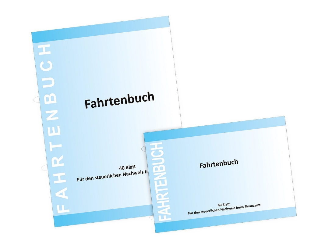 Fahrtenbuch - A6 quer - 44-seitig (22 Blätter)