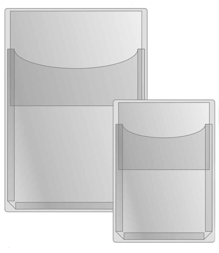 Selbstklebe-Dehnfaltentaschen - DIN A4 - Verschlussklappe rund