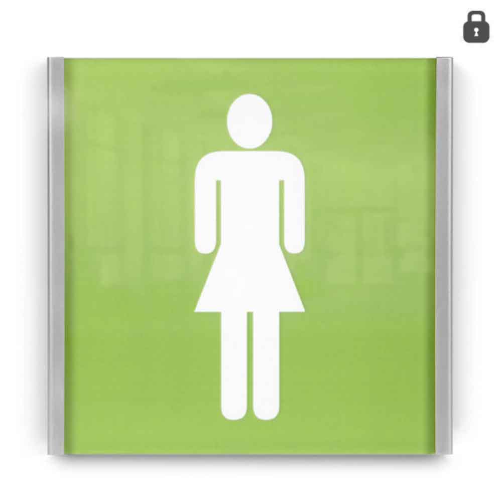 LITE Secure Türschild - mit Einlagensicherung - aus Acrylglas und Edelstahl LITE Secure Türschild - mit Einlagensicherung - aus Acrylglas und Edelstahl