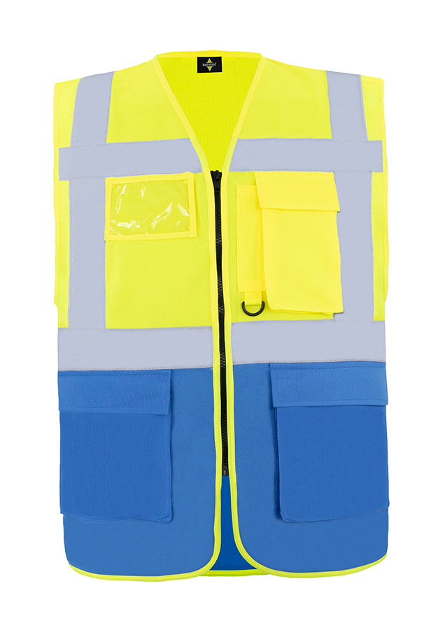 Korntex® Comfort Warnweste „Hamburg“ - Multifunktional - Weiß - M
