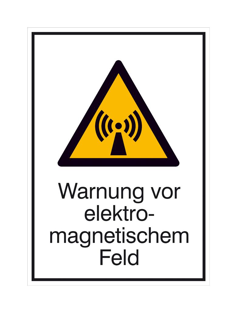 Warn-Kombischild - Warnung vor elektromagnetischem Feld