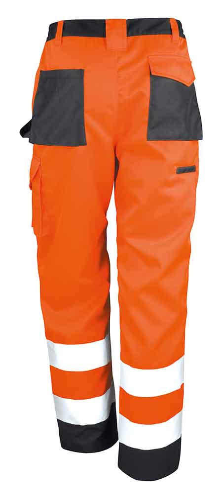 60-50-405-0-00-04-059-sicherheits-cargo-arbeitshose-reflektierend-orange-hinten-9464ba Sicherheits-Cargo-Arbeitshose - Reflektierend - 2 Farben