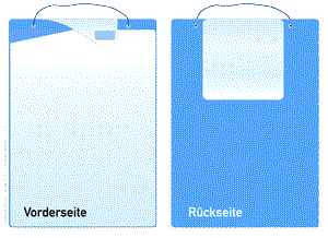 Detailzeichnung der Auftragstasche Standard