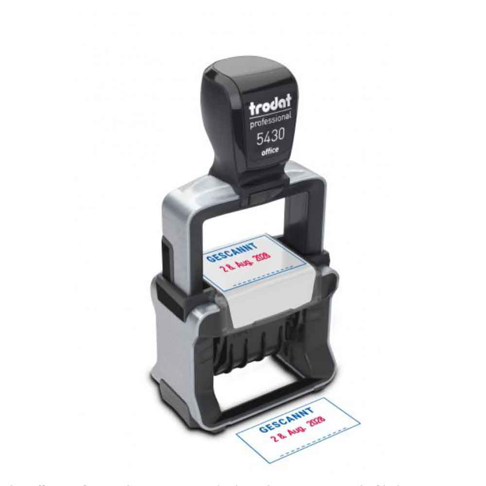 Trodat Professional 4.0 5430E - Datumstempel mit Standardtexten