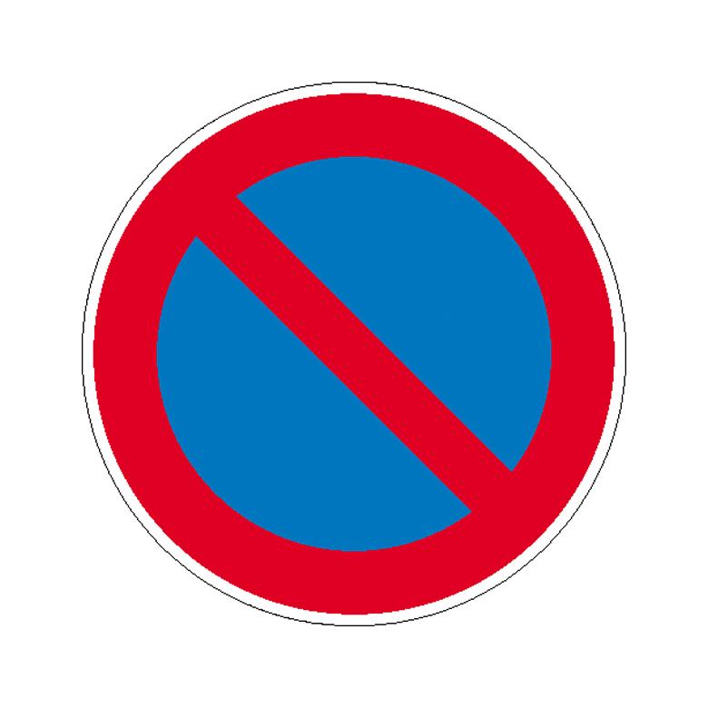 Verkehrszeichen - StVO - Eingeschränktes Haltverbot - 2 Größen
