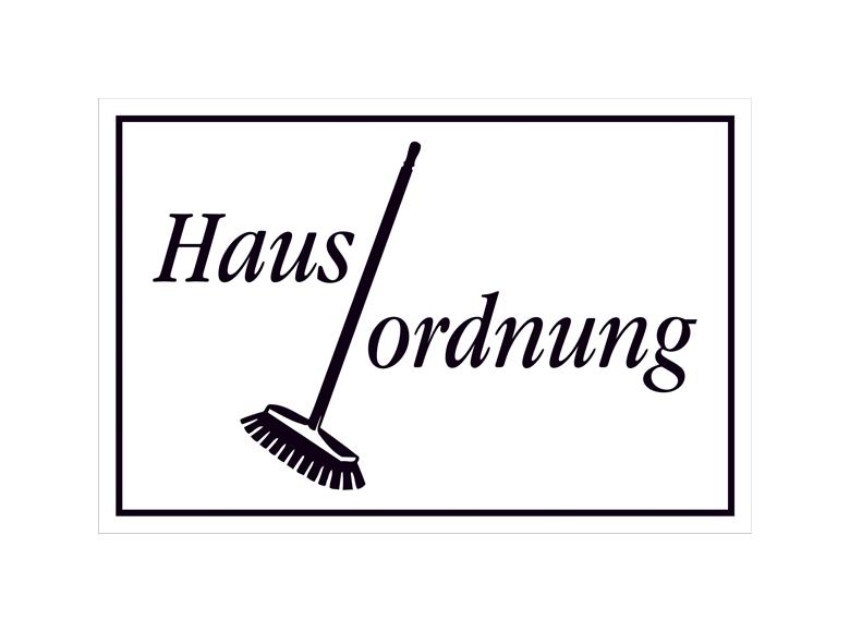 39-25-455-0-00-058-hinweisschild-gewerbe-und-privat-hausordnung-415320-ecdb31 Hinweisschild - Grundbesitz - Symbol und Text: Hausordnung